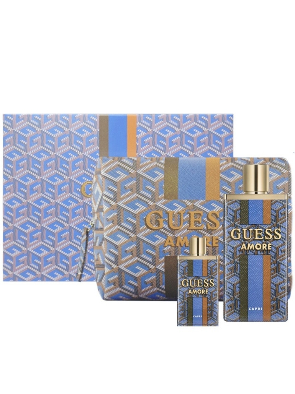 GUESS Amore Capri Fragrance - Blue & Brown Bottle Gift Set - Picture 5 of 5